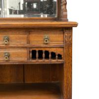 Bruce Talbert, for Gillows. An Aesthetic Movement Oak Sideboard with Turned Finials - Thumbnail 11