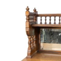 Bruce Talbert, for Gillows. An Aesthetic Movement Oak Sideboard with Turned Finials - Thumbnail 13