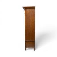 Maple & Co., English Arts & Crafts Oak Wardrobe with Decorative Copper Details - Thumbnail 5