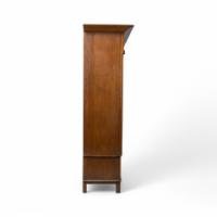 Maple & Co., English Arts & Crafts Oak Wardrobe with Decorative Copper Details - Thumbnail 4