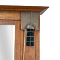 Maple & Co., English Arts & Crafts Oak Wardrobe with Decorative Copper Details - Thumbnail 12