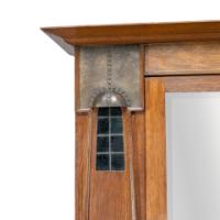 Maple & Co., English Arts & Crafts Oak Wardrobe with Decorative Copper Details - Thumbnail 10