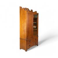 Liberty & Co. Attributed, Arts & Crafts Oak Double Wardrobe with Stylised Cut-Outs - Thumbnail 2