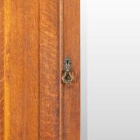 Liberty & Co. Attributed, Arts & Crafts Oak Double Wardrobe with Stylized Cut-Outs - Thumbnail 12