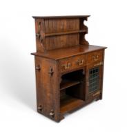 A Well-Crafted Arts & Crafts Small Oak Sideboard/dresser - Thumbnail 2