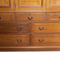 Morris & Co. Attributed, Arts & Crafts Treble Linen Press, Rathbone Metalwork - Thumbnail 12