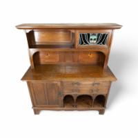 G. M. Ellwood Attributed, Arts & Crafts Glasgow-Style Oak Sideboard Made by Bath Cabinet Makers - Thumbnail 2
