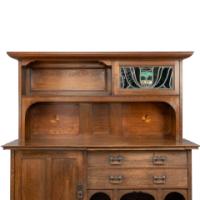 G. M. Ellwood Attributed, Arts & Crafts Glasgow-Style Oak Sideboard Made by Bath Cabinet Makers - Thumbnail 6