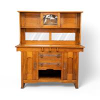 Harris Lebus. A Good Arts & Crafts Oak Sideboard - Thumbnail 1