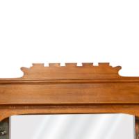 Shapland & Petter. Arts & Crafts Oak Sideboard with Castellated Top & Upper Display - Thumbnail 10