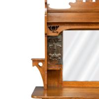 Shapland & Petter. Arts & Crafts Oak Sideboard with Castellated Top & Upper Display - Thumbnail 11