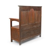 A Simple Arts & Crafts Oak Hall Seat - Thumbnail 16