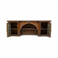 John Ednie for Wylie & Lochhead. Arts & Crafts Glasgow School Wall Cabinet or for Above a Fire Surround - Thumbnail 2