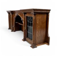 John Ednie for Wylie & Lochhead. Arts & Crafts Glasgow School Wall Cabinet or for Above a Fire Surround - Thumbnail 7