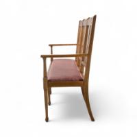 Shapland & Petter, Set of 10 Arts & Crafts Oak Dining Chairs and Matching Settee - Thumbnail 7