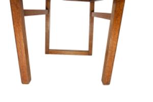 E. A. Taylor. A Set of Five Arts & Crafts Oak Side Chairs with Heart Cut-outs - Thumbnail 9