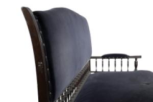 Collinson & Lock. Anglo-Japanese Mahogany Settee with Carved & Scrolled Arms - Thumbnail 9