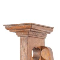 Liberty & Co., Arts & Crafts Oak Settle with Mashrabiya Turnings to the Back - Thumbnail 7