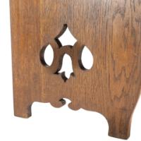 Liberty & Co., an Arts & Crafts Oak Settle with Mashrabiya Turnings to the Back - Thumbnail 14