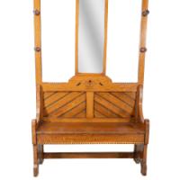 Dr. C. Dresser, Style. Aesthetic Movement Oak Hallstand with Floral Decoration - Thumbnail 6