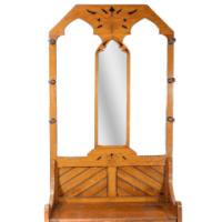 Dr. C. Dresser, Style of. Aesthetic Movement Oak Hallstand with Floral Decoration - Thumbnail 7