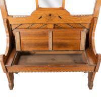 Dr. C. Dresser, Style. Aesthetic Movement Oak Hallstand with Floral Decoration - Thumbnail 13