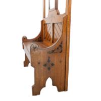Dr. C. Dresser, Style of. Aesthetic Movement Oak Hallstand with Floral Decoration - Thumbnail 14