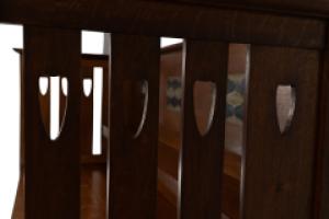 George Montague Ellwood Arts & Crafts Oak Sideboard & 8 Matching Dining Chairs - Thumbnail 4