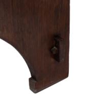 Liberty & Co. A Good Quality Arts & Crafts Oak Armchair with Leather Cushion - Thumbnail 15