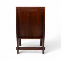 Liberty & Co. A Good Quality Arts & Crafts Oak Armchair with Leather Cushion - Thumbnail 17