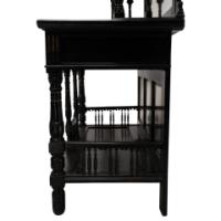 Gillows. A Fine Aesthetic Movement Side Cabinet with Hand Painted Floral Panels - Thumbnail 9