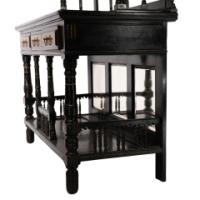 Gillows. A Fine Aesthetic Movement Side Cabinet with Hand Painted Floral Panels - Thumbnail 13