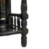 Gillows. A Fine Aesthetic Movement Side Cabinet with Hand Painted Floral Panels - Thumbnail 15