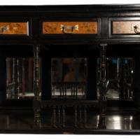 Gillows. A Fine Aesthetic Movement Side Cabinet with Hand Painted Floral Panels - Thumbnail 16