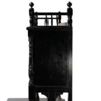 Gillows. A Fine Aesthetic Movement Side Cabinet with Hand Painted Floral Panels - Thumbnail 17