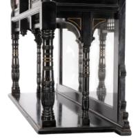 Gillows. A Fine Aesthetic Movement Side Cabinet with Hand Painted Floral Panels - Thumbnail 19