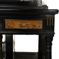 Gillows. A Fine Aesthetic Movement Side Cabinet with Hand Painted Floral Panels - Thumbnail 20