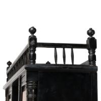 Gillows. A Fine Aesthetic Movement Side Cabinet with Hand Painted Floral Panels - Thumbnail 21