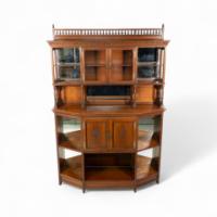 H. W. Batley Attributed, for Gregory & Co., an English Walnut Aesthetic Movement Sideboard