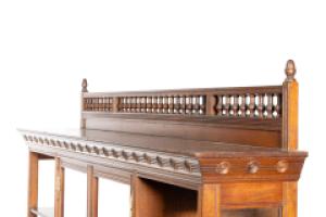 H. W. Batley, attributed. For Gregory & Co. An English Walnut Aesthetic Movement Sideboard - Thumbnail 5