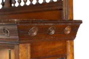 H. W. Batley, attributed. For Gregory & Co. An English Walnut Aesthetic Movement Sideboard - Thumbnail 7