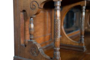 H. W. Batley, attributed. For Gregory & Co. An English Walnut Aesthetic Movement Sideboard - Thumbnail 12