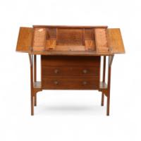 G. M. Ellwood for J. S. Henry. Arts & Crafts Oak Writing Desk - Thumbnail 4
