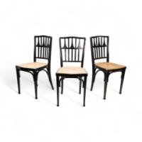 Gustav Siegel for J and J Kohn, Ebonised Bentwood Dining Chair