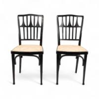 Gustav Siegel for J & J Kohn. Three Ebonised Bentwood Dining/cafe Chairs - Thumbnail 3
