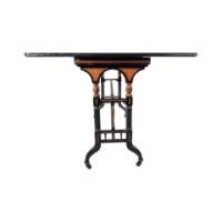 Gillow & Co., attributed, Aesthetic Movement Ebonised Fold-Over Floral Inlaid Card Table - Thumbnail 7