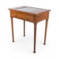 William Birch for Liberty & Co., a Well-Crafted Arts & Crafts Oak Chess Table