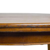 Jas Shoolbred (labelled). An Arts & Crafts Round Oak Dining Table - Thumbnail 6