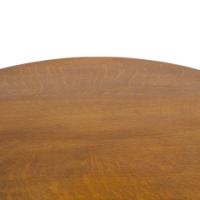 Jas Shoolbred (labelled). Arts & Crafts Round Oak Dining Table - Thumbnail 7