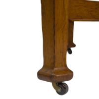 Jas Shoolbred (labelled). Arts & Crafts Round Oak Dining Table - Thumbnail 10